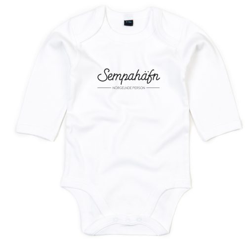 Baby-Body langarm - "Sempahäfn"